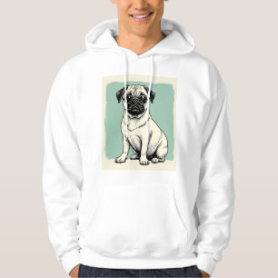 Sudadera Hoodie con Pug