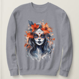 Sudadera Hoodie con una adorable bruja para Halloween