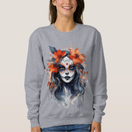 Sudadera Hoodie con una adorable bruja para Halloween