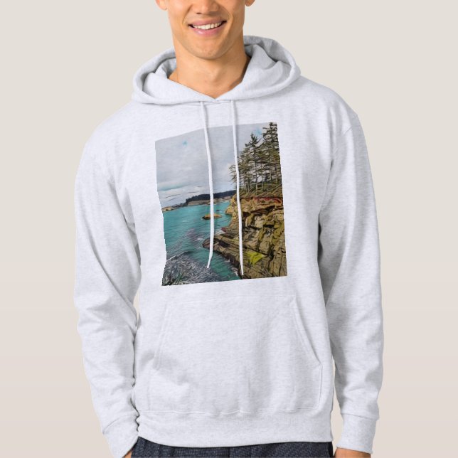 Sudadera Hoodie costero de Oregón (Anverso)