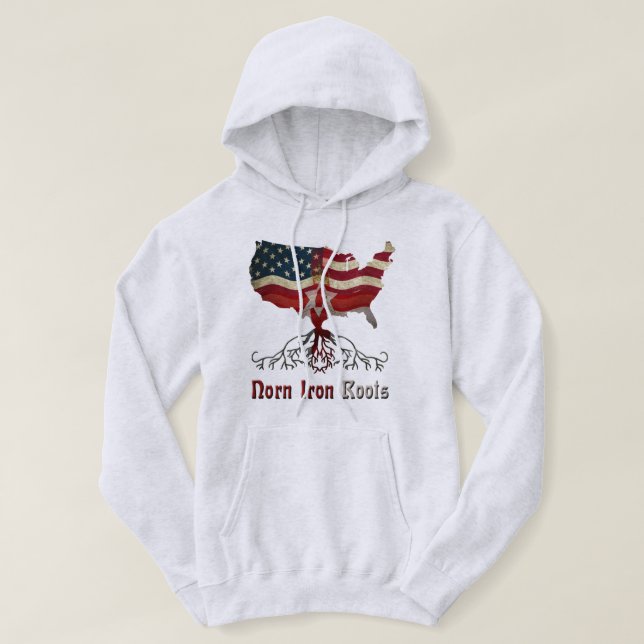 Sudadera Hoodie de Ancestry Norirlandés Americano (Diseño del anverso)