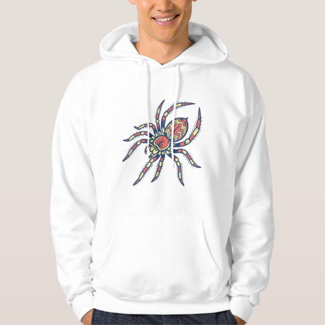 Sudadera Hoodie de araña colorida (Anverso)