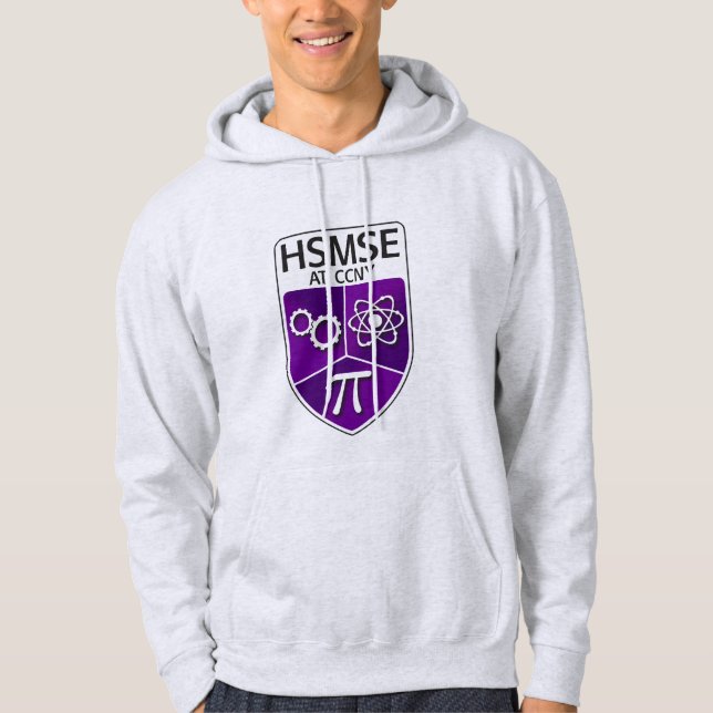 Sudadera Hoodie de arrastre HSMSE en gris ash (Anverso)