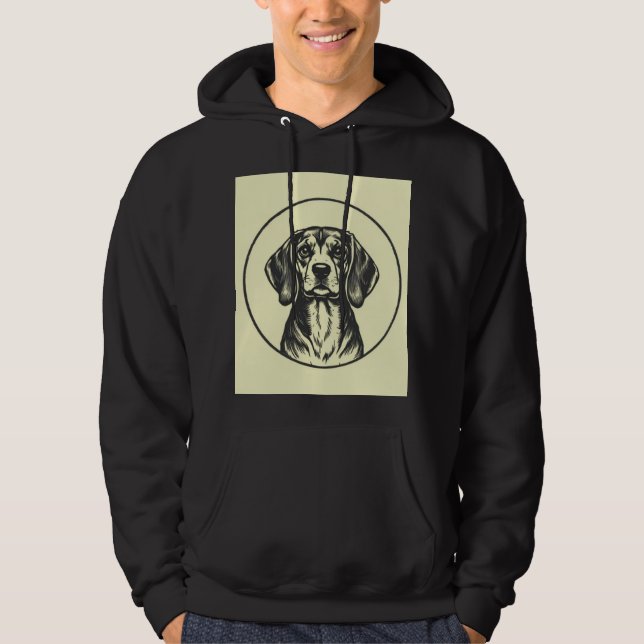 Sudadera "Hoodie de Beagle Dog Lover" (Anverso)
