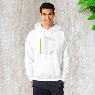 Sudadera Hoodie De Bloc De Notas Y Lápiz