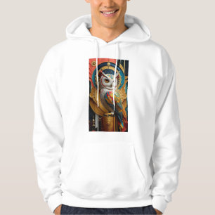 Sudadera Hoodie de búho blanco espectacular