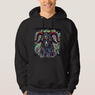 Sudadera Hoodie de cabra de tres ojos