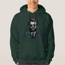 Hoodie de camiseta gráfica de cara masculina - Urb