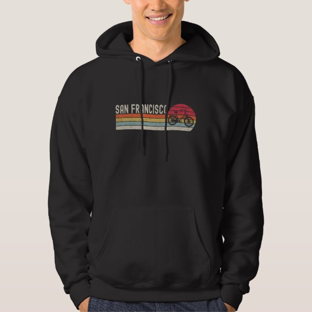 Sudadera Hoodie de ciclismo retro San Francisco Hoodie (Anverso)