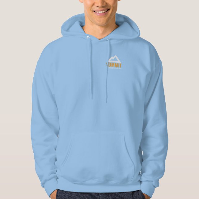 Sudadera Hoodie de cierre completo para hombres con logotip (Anverso)
