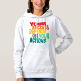 Sudadera Hoodie de citas motivacionales de texto perfecto