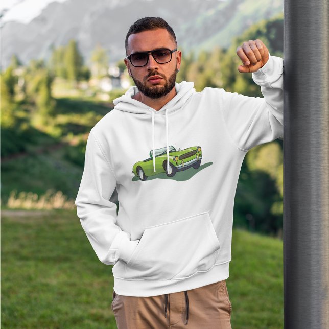 Sudadera Hoodie de coche verde retro (Subido por el creador)