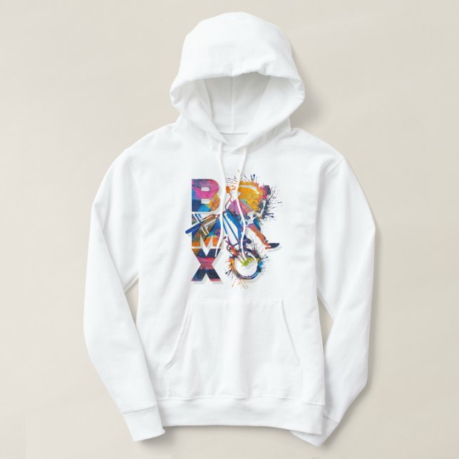 Sudadera Hoodie de color Bmx - Bicicleta Bmx (Diseño del anverso)