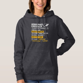 Sudadera Hoodie de definición de ingeniero aeroespacial