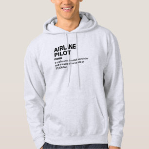 Sudadera Hoodie de definición de trabajo piloto - regalo di