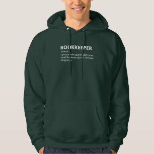 Sudadera Hoodie de definición divertida de analista financi