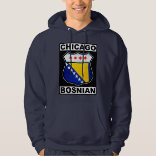 Sudadera Hoodie de diseño bosnio-americano de Chicago
