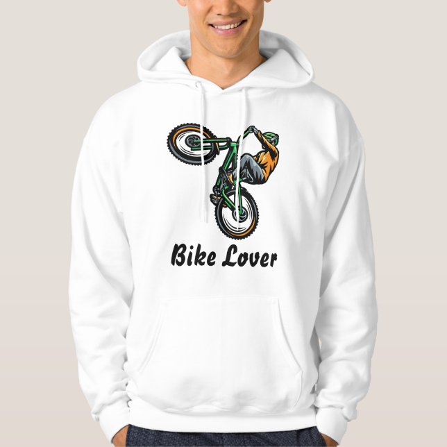 Sudadera Hoodie de diseño único para bicicletas (Anverso)