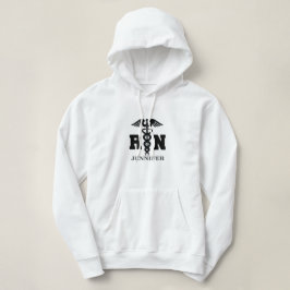 Sudadera Hoodie de flecina RN gris negro personalizado