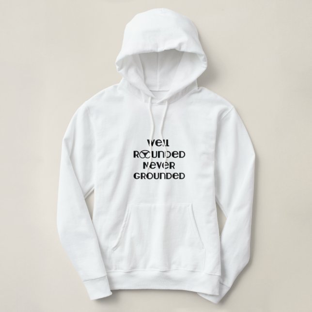 Sudadera Hoodie de fondo nunca redondeado (Diseño del anverso)