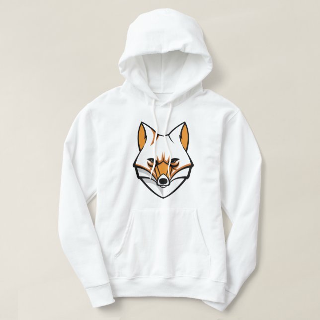 Sudadera Hoodie de Fox para hombres, Hoodie Blanco, Hoodie  (Diseño del anverso)
