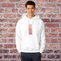 Hoodie de fuente moderna - Estilo minimalista