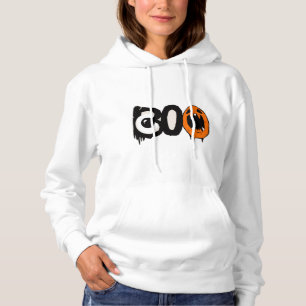 Sudadera Hoodie de Halloween - Impresión mínima única "BOO"