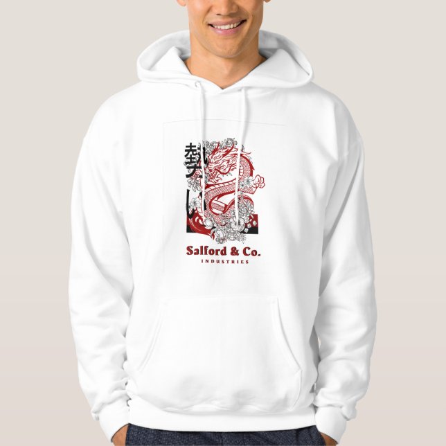 Sudadera Hoodie de impresión de dragón (Anverso)