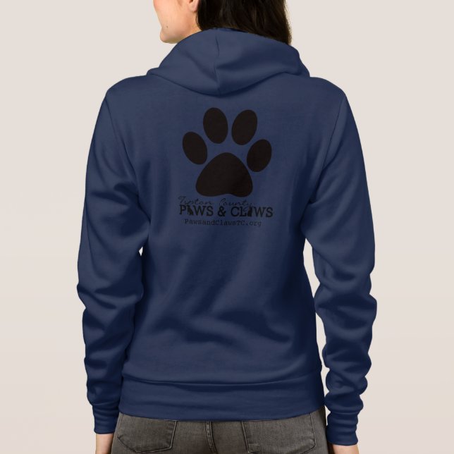 Sudadera Hoodie de impresión de hojas y mantas (Reverso)