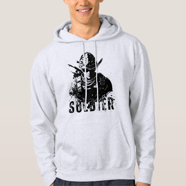 Sudadera Hoodie de impresión de soldados (Anverso)