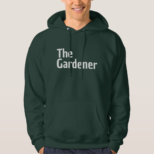 Sudadera Hoodie de jardinería masculina (Anverso)