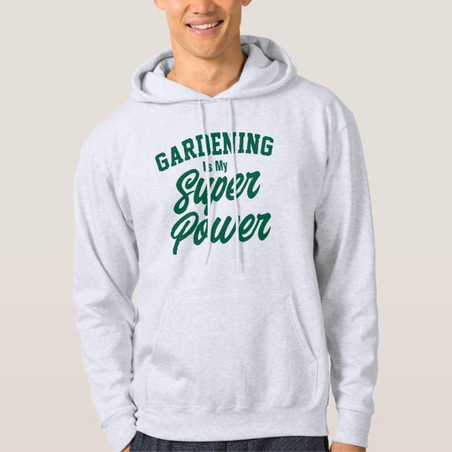 Sudadera Hoodie de jardinería masculina (Anverso)