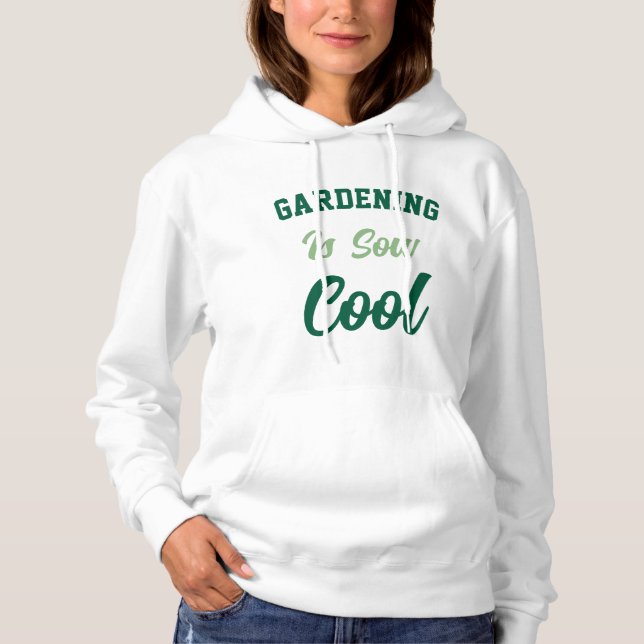 Sudadera Hoodie de jardinería para mujeres (Anverso)