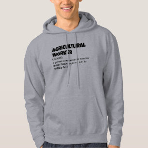 Sudadera Hoodie de la Agricultura: divertida definición de 
