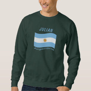 Sudadera Hoodie de la Bandera de Argentina