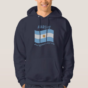 Sudadera Hoodie de la Bandera de Argentina