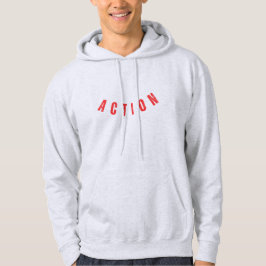 Sudadera Hoodie de la declaración de acción en negrita