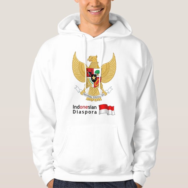 Sudadera Hoodie de la diáspora indonesia (Anverso)
