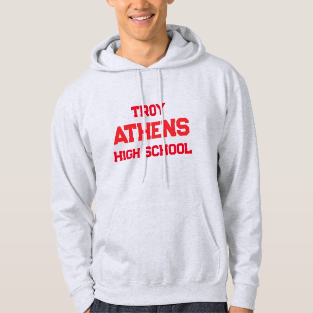 Sudadera Hoodie de la escuela secundaria Troy Athens (Anverso)