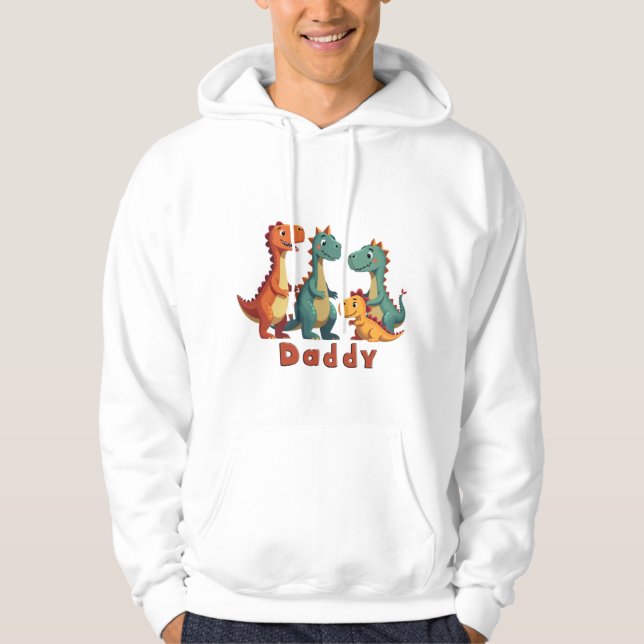 Sudadera Hoodie de la familia Dinosaur (papá) (Anverso)