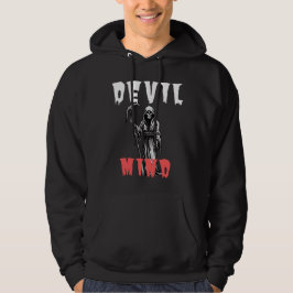 Sudadera Hoodie de la mente del diablo único - Gráfica de E