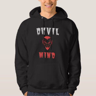 Sudadera Hoodie de la mente del diablo único - Gráfica de E
