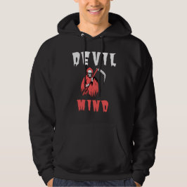 Sudadera Hoodie de la mente del diablo único - Gráfica de E