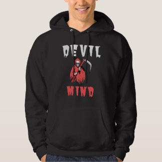 Sudadera Hoodie de la mente del diablo único - Gráfica de E