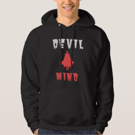 Sudadera Hoodie de la mente del diablo único - Gráfica de E