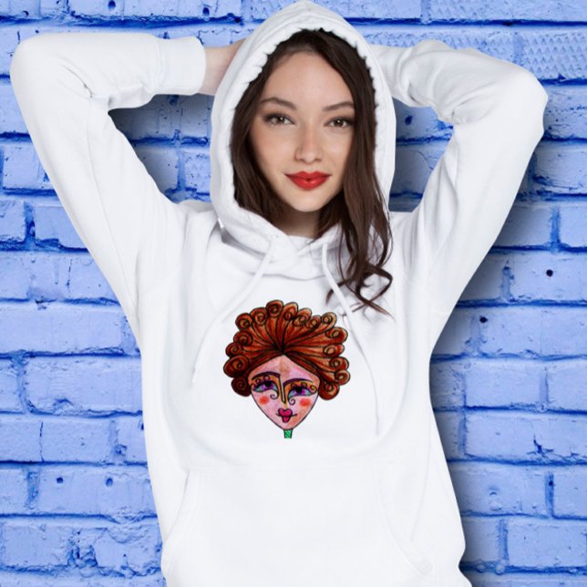 Sudadera Hoodie de la mujer (Mujer caprichosa 01) (Subido por el creador)