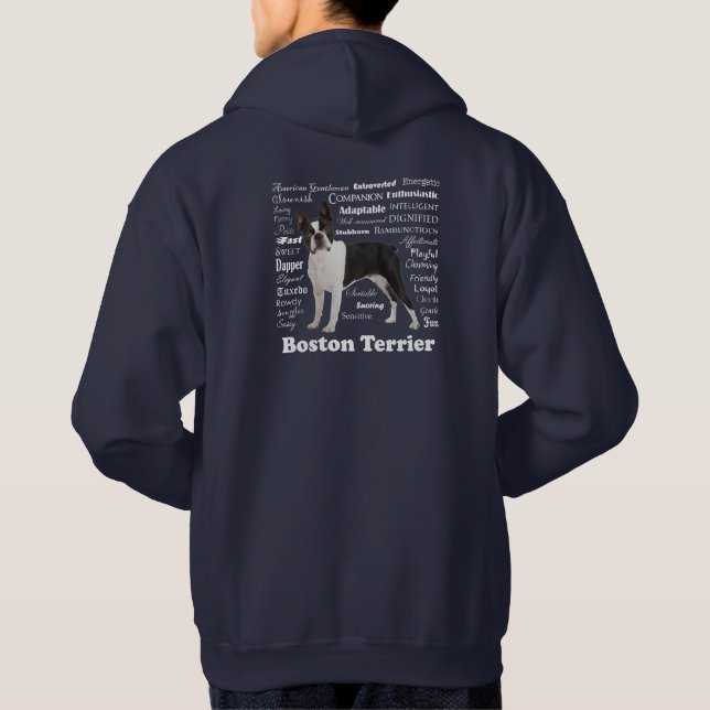 Sudadera Hoodie de la ruta del territorio de Boston (Reverso)