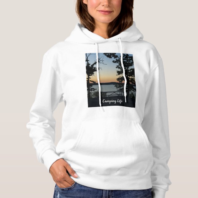 Sudadera Hoodie de la vida del campamento de verano de la s (Anverso)