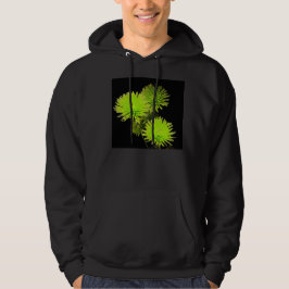 Sudadera Hoodie de las flores verdes