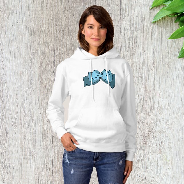 Sudadera Hoodie de las mujeres de Blue Bow (Subido por el creador)